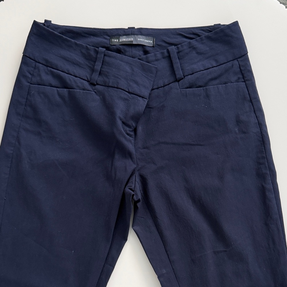 The Limited Navy Slim Ankle Pants